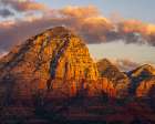 USA, Arizona. Sunrise on mountain and valley landscape. Art Print